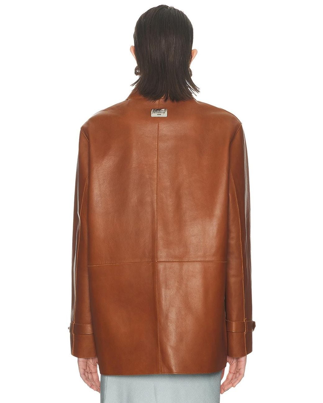 Acne Brown Lorassino Leather Jacket