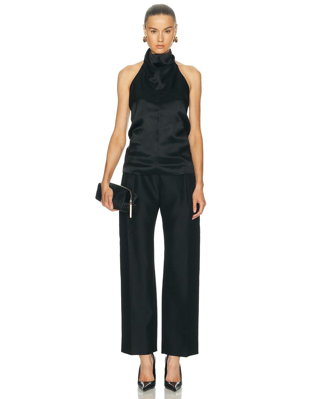 Khaite Black Rone Top