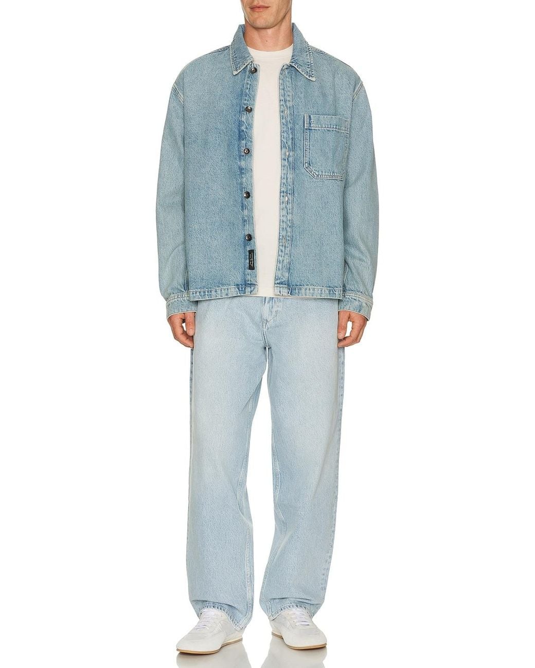 Rag & Bone Blue Baggy Authentic Rigid Jean for men