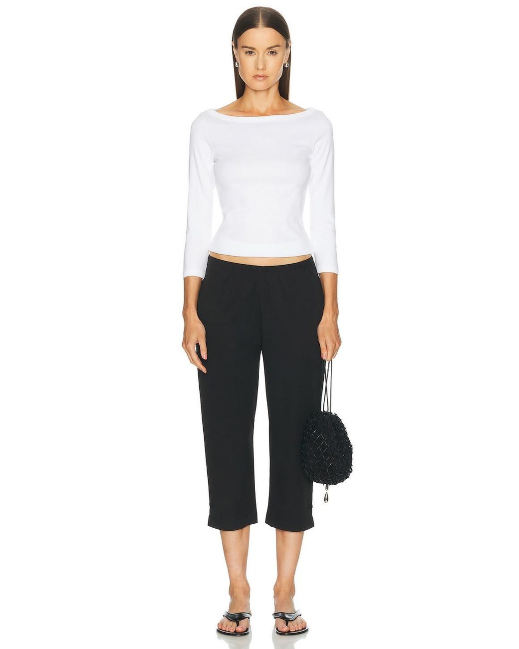 Deiji Studios Black Capri Pant