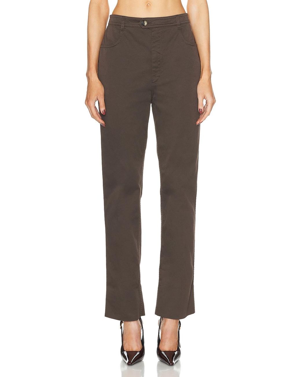 Saint Laurent Brown Bootcut Pant