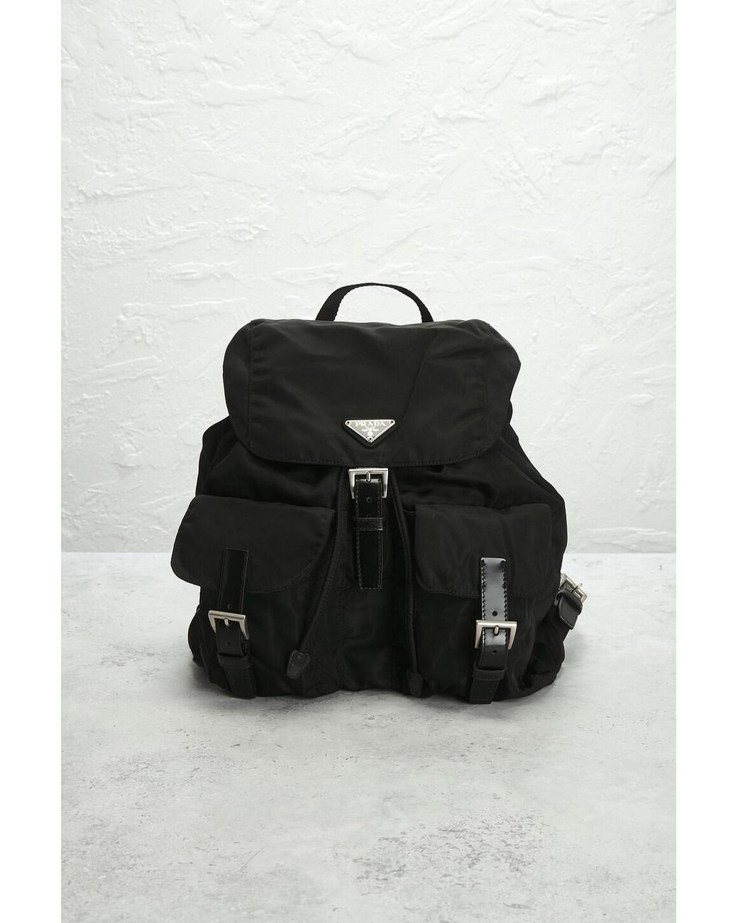 Prada Black Tessuto Backpack