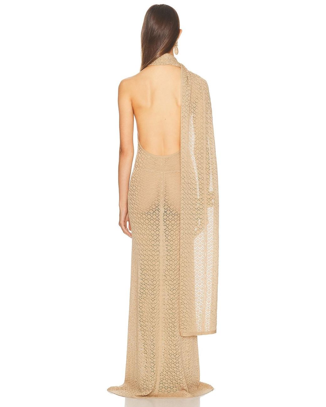 Helsa Natural Robbyn Wrap Gown
