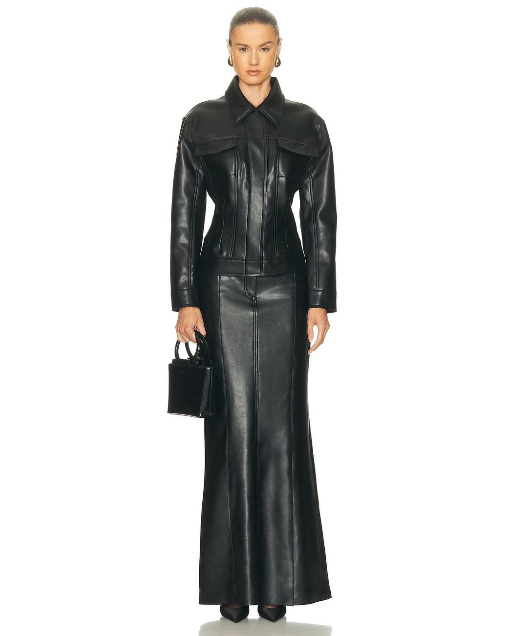 Norma Kamali Black Jeans Jacket