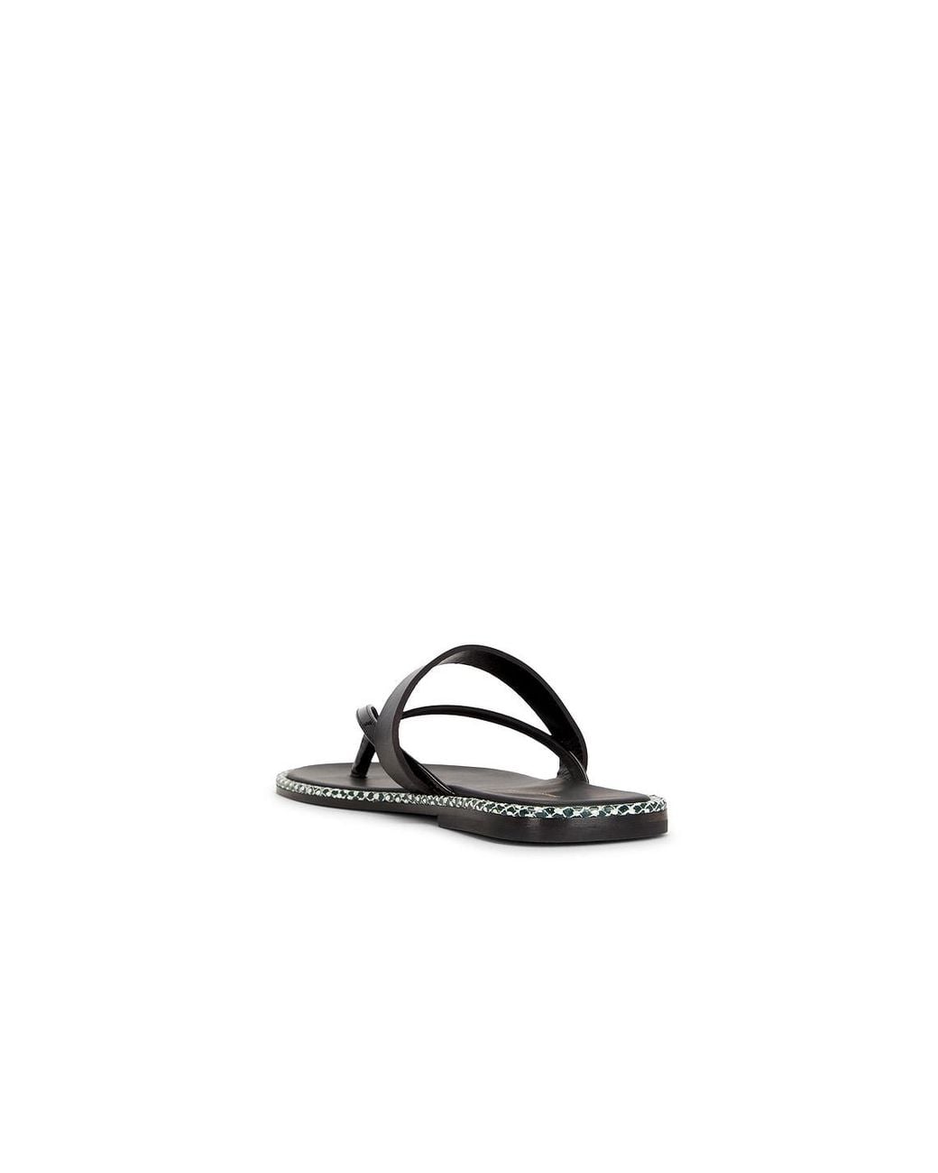 Dries Van Noten Black Flat Sandal