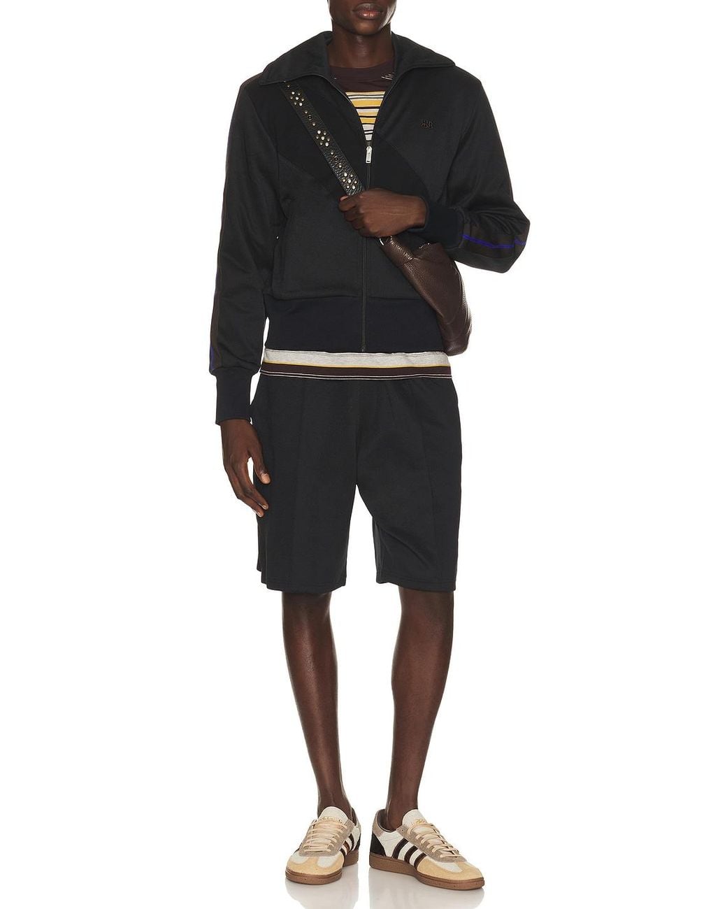 Wales Bonner Black Form Track Jacket for men
