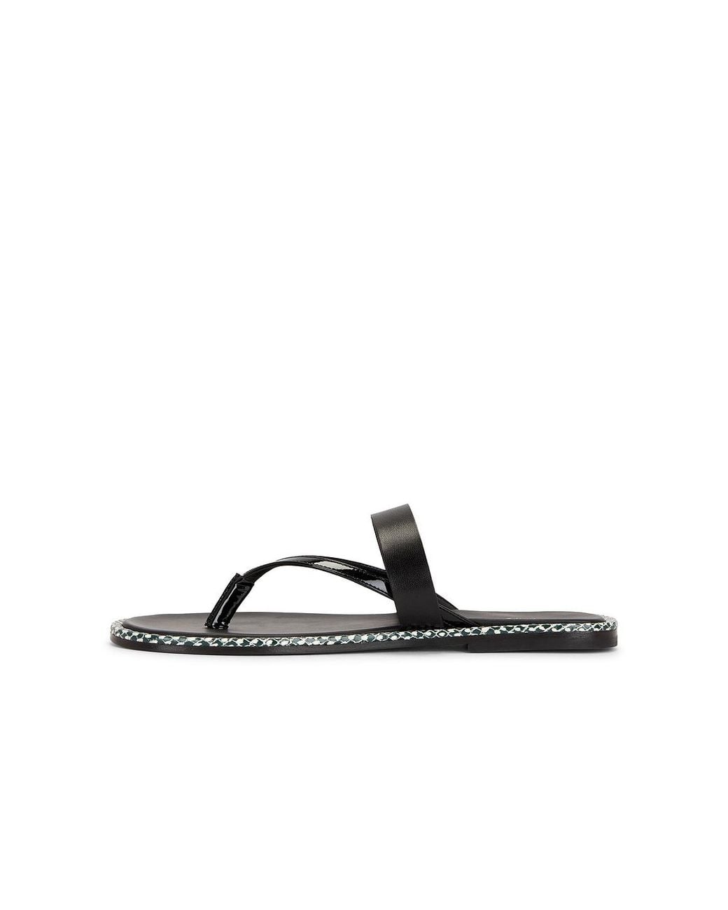 Dries Van Noten Black Flat Sandal