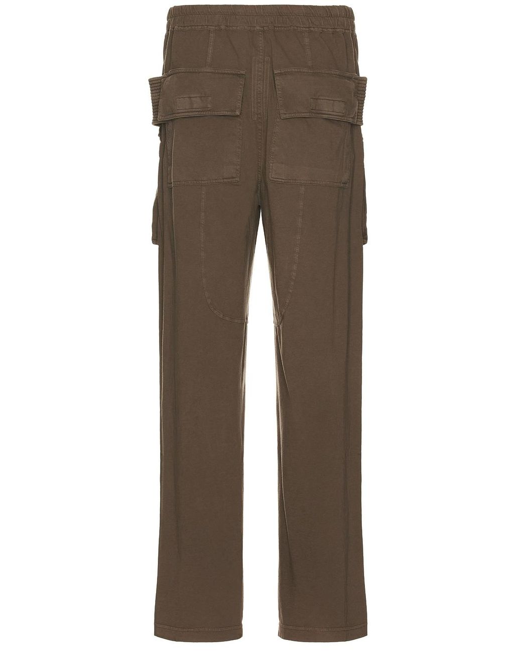 Rick Owens Brown Creatch Cargo Drawstring Pants for men