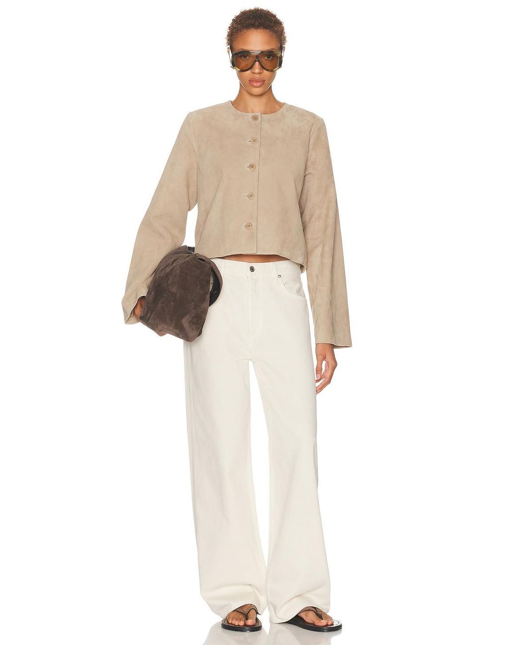 SRG Natural Jemma Suede Jacket