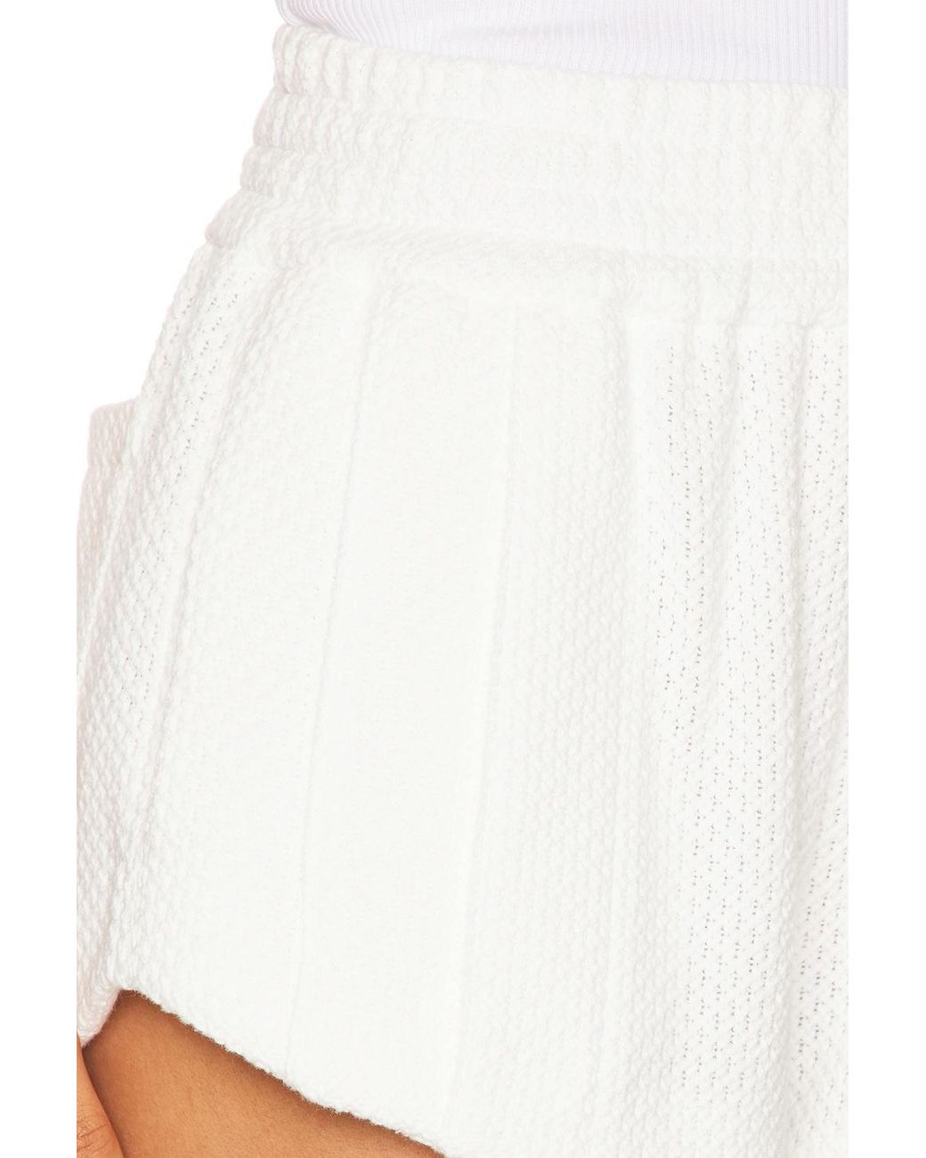 Only Child White Bevy Track Short