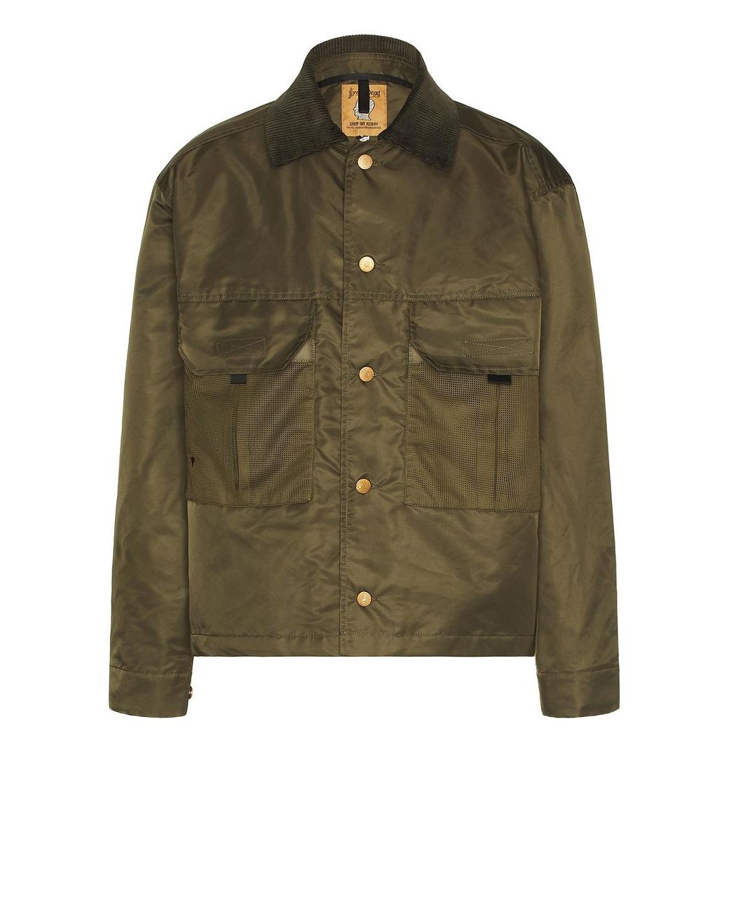 Brain Dead Green Cropped Chore Jacket for men