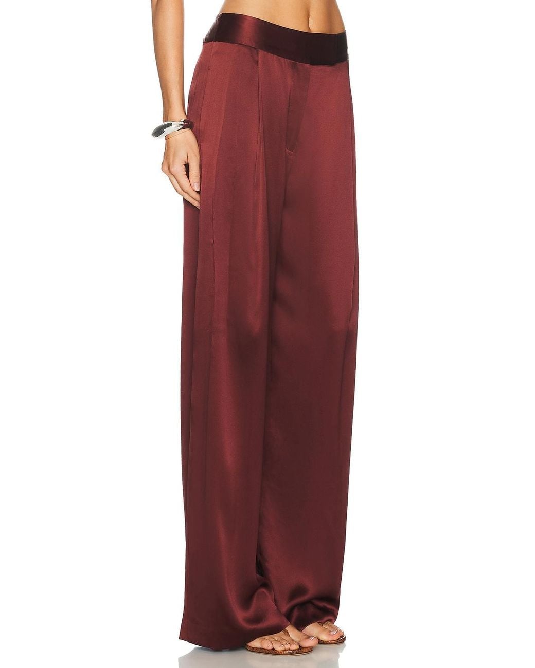 The Sei Red Relaxed Trouser