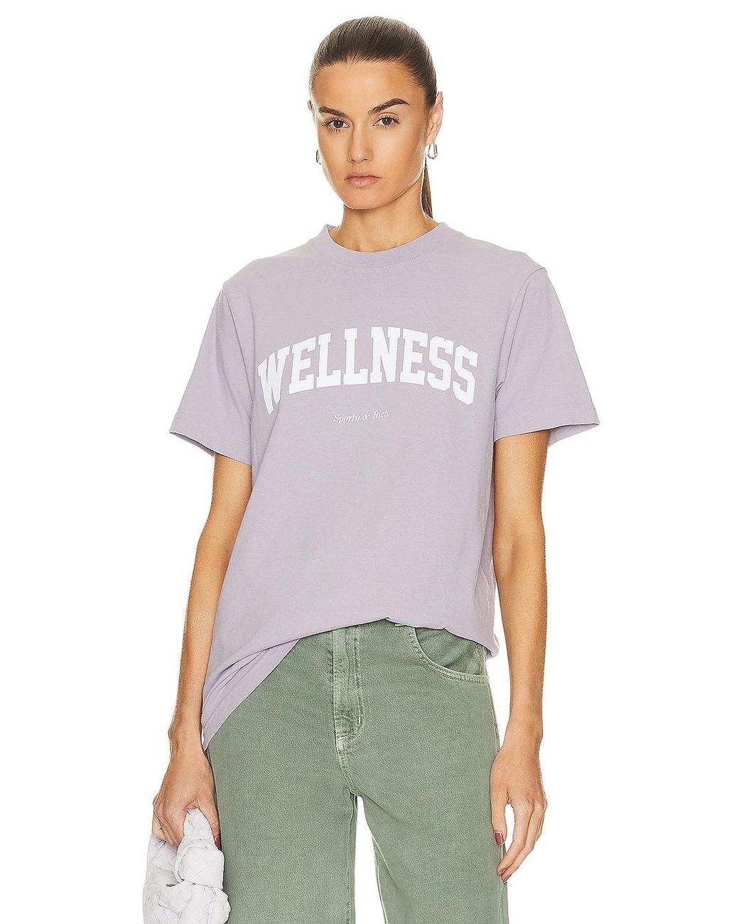 Sporty & Rich Wellness Ivy T-shirt in Purple | Lyst