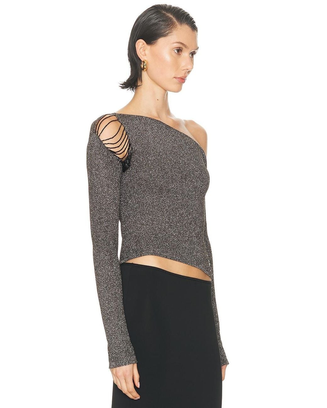MAY MASHIAH Gray Annie Top