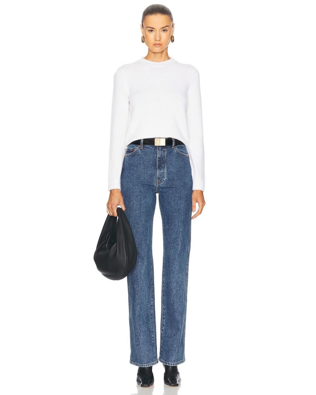 Khaite Blue Danielle Straight Leg