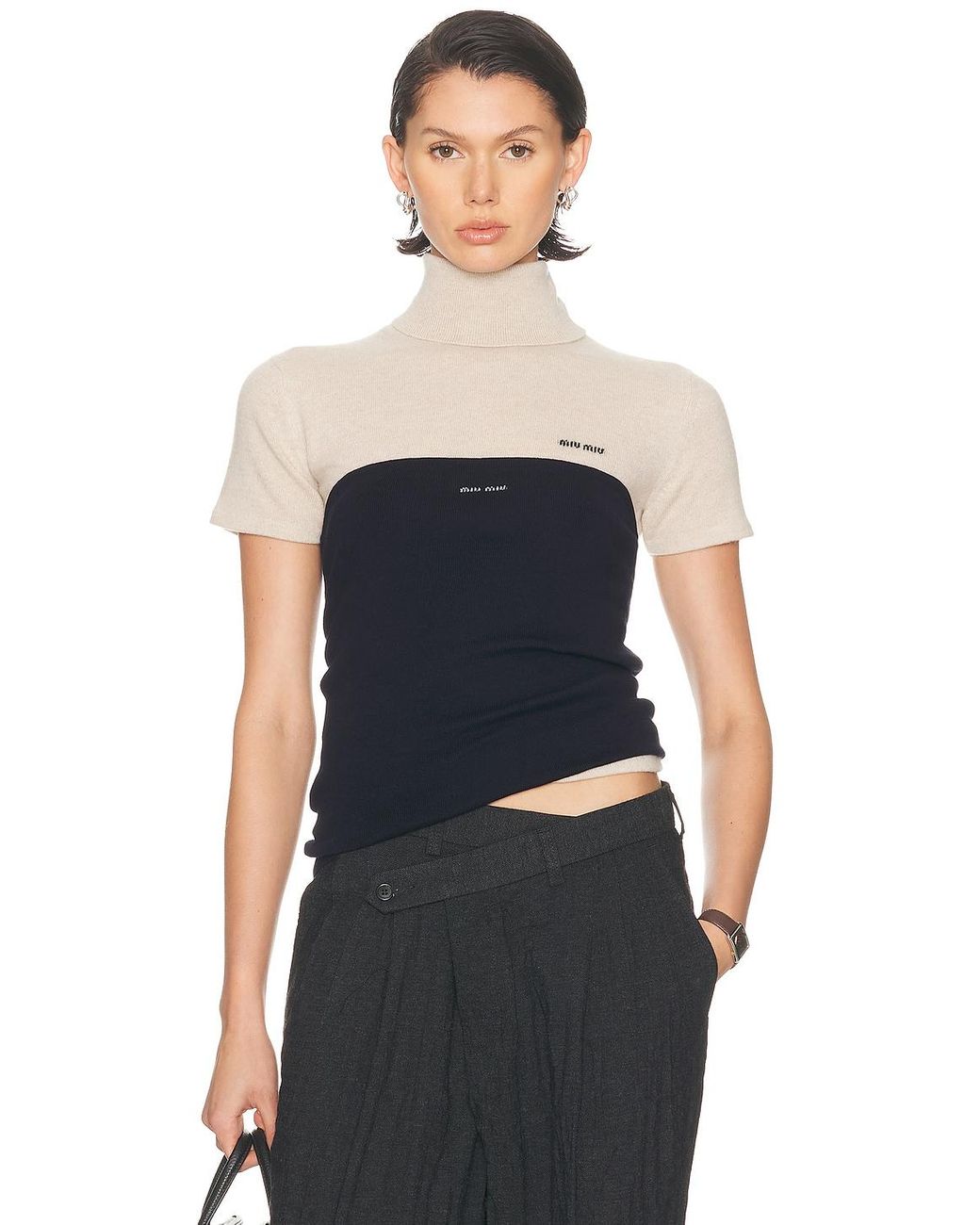 Miu Miu Tube Top in Blue | Lyst
