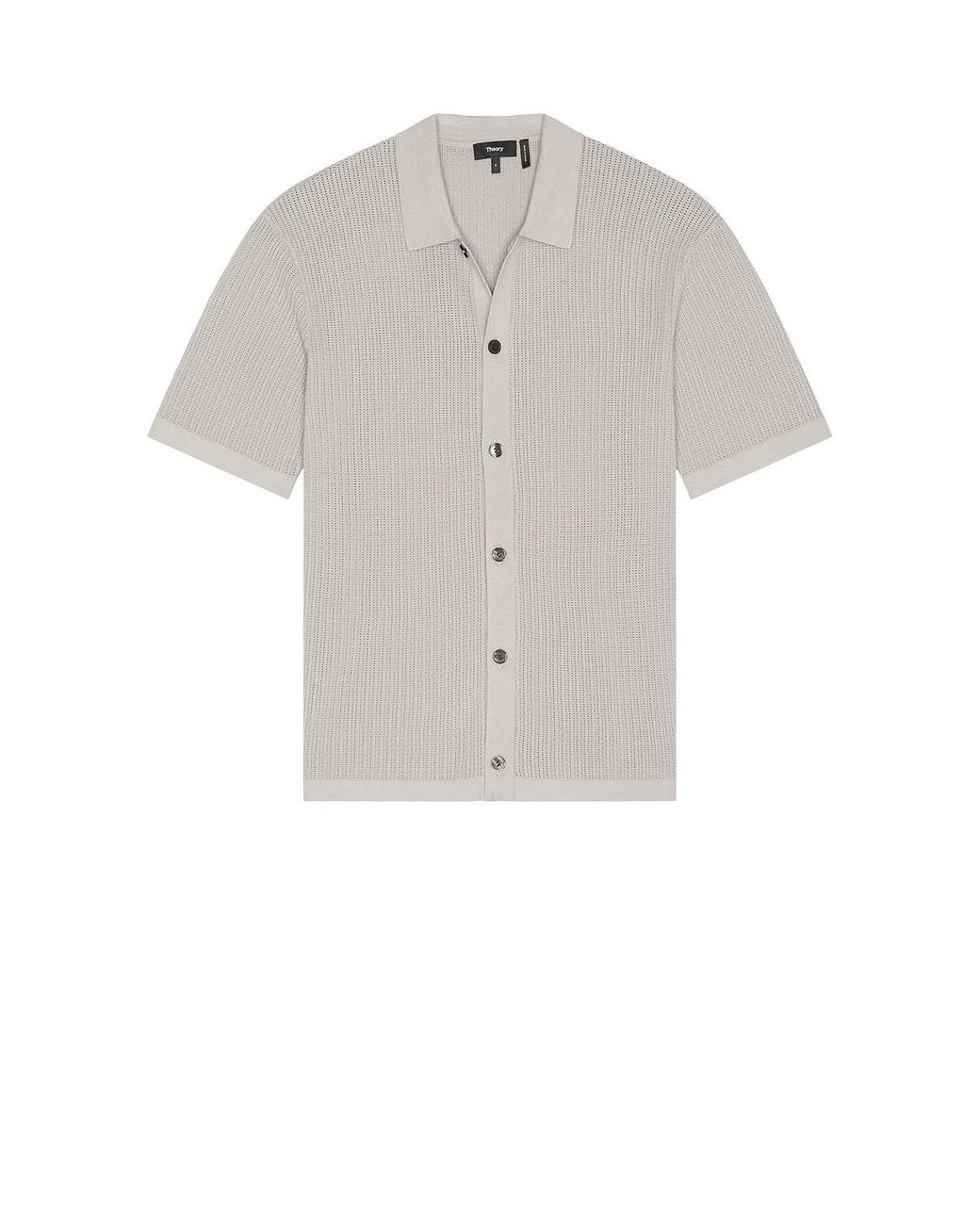 Theory Multicolor Cotton Mesh Button Down Shirt for men