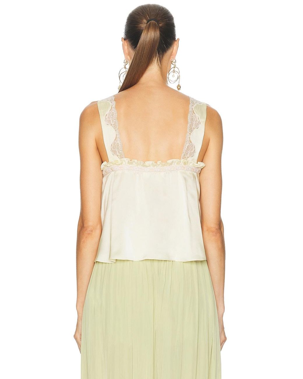 Chloé Natural Frill Cami Top