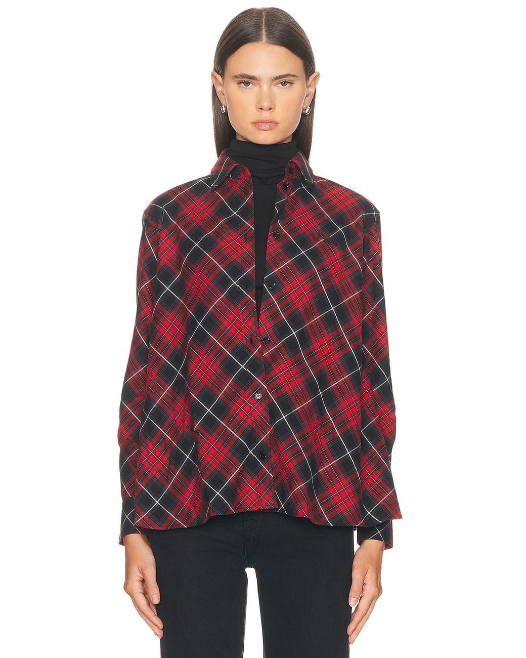 Burberry Heidi Top in Red | Lyst