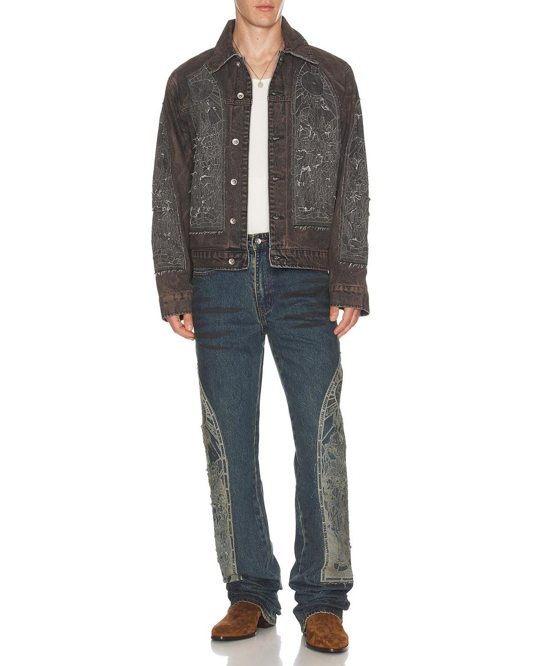 Who Decides War Black Mechanic Trucker Jacket for men