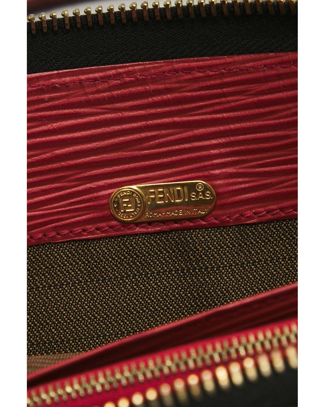 Fendi Red Cheetah Handbag