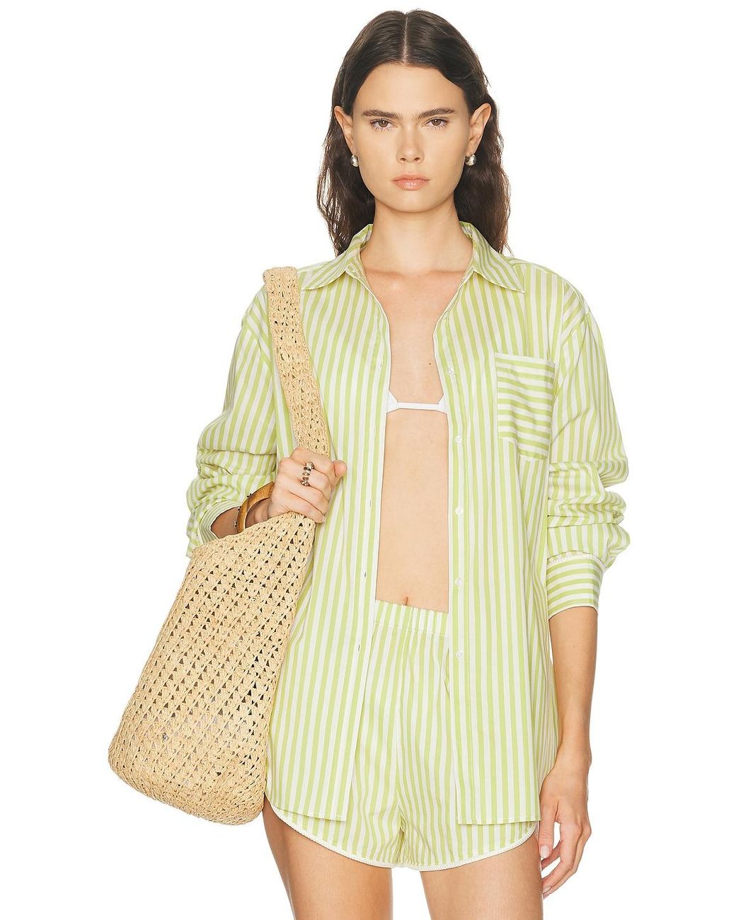 Solid & Striped Yellow The Avril Button Down Shirt