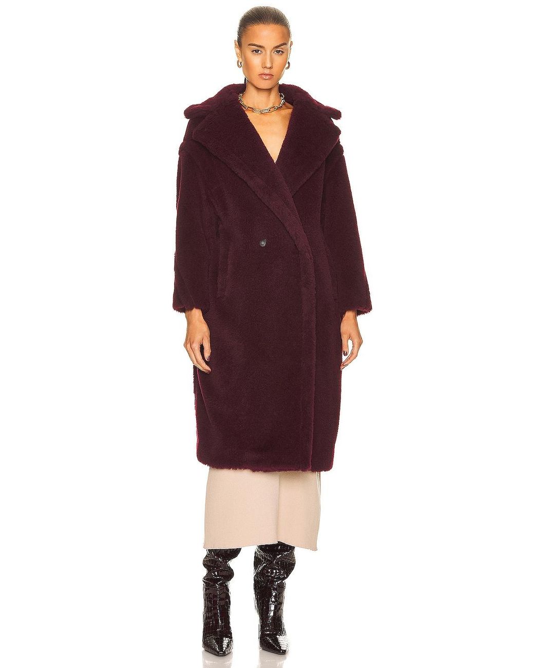 Max Mara Tedgirl Coat in Red | Lyst