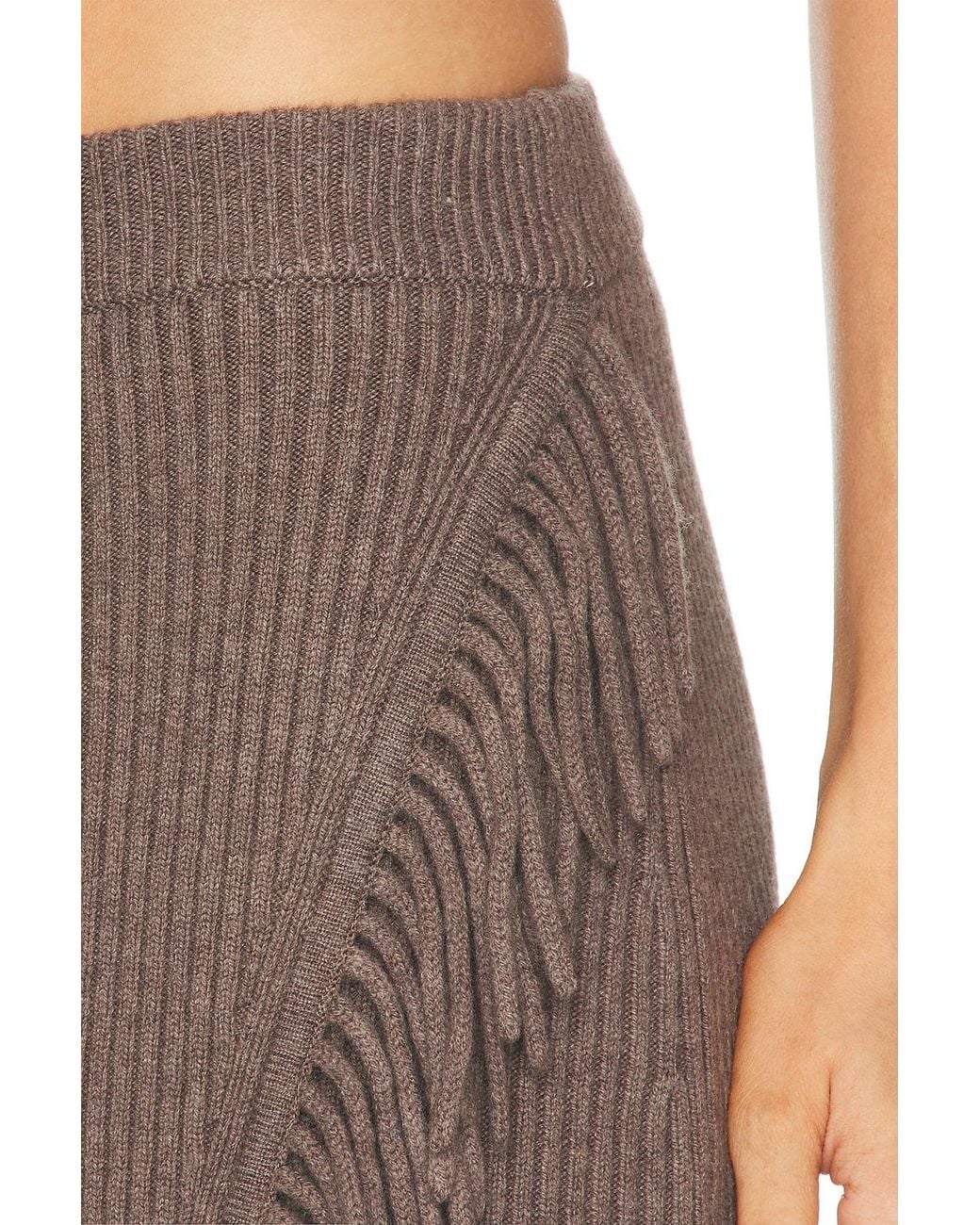 Jonathan Simkhai Brown Casey Midi Skirt