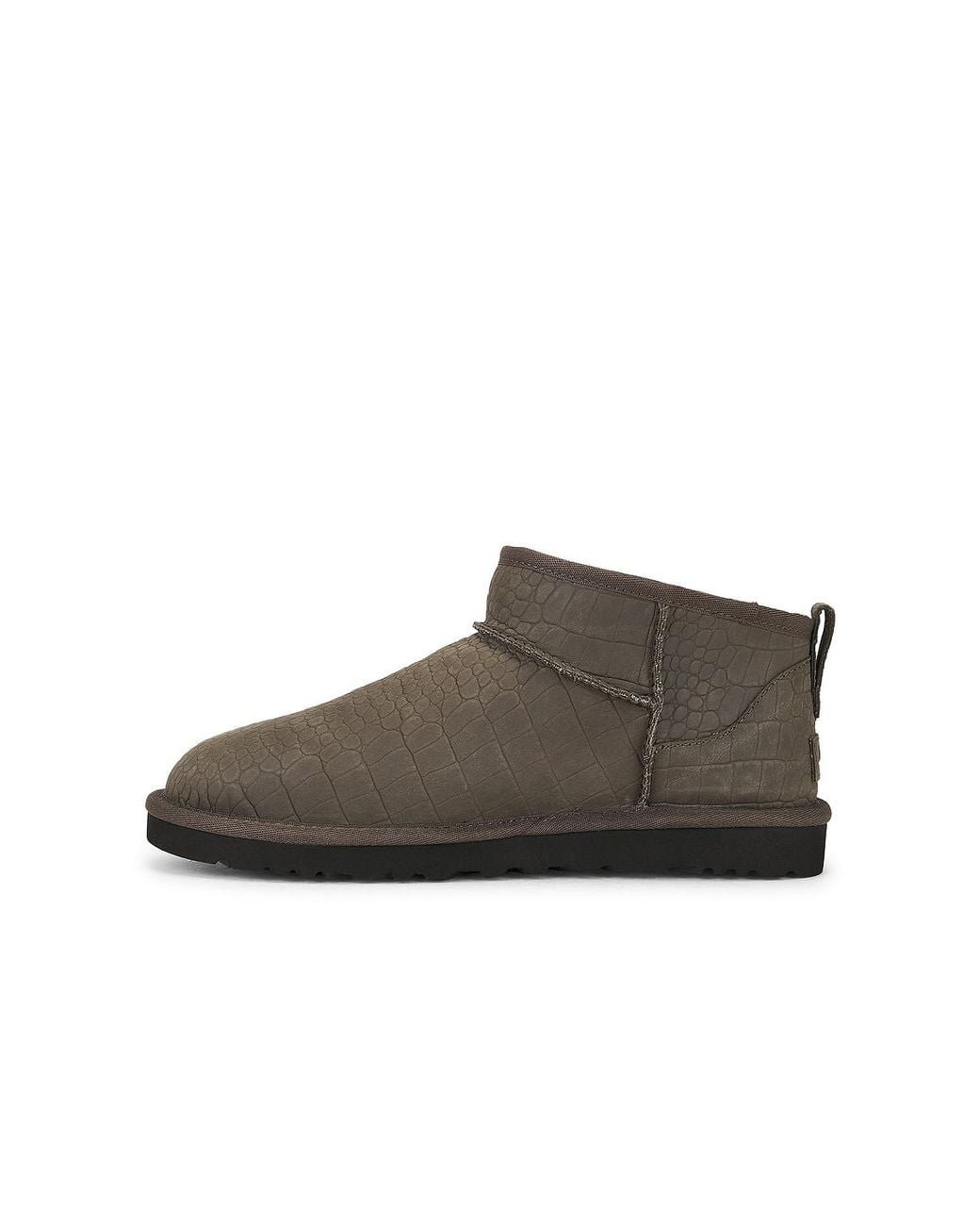 Ugg Brown Classic Ultra Mini Embossesd Boot for men