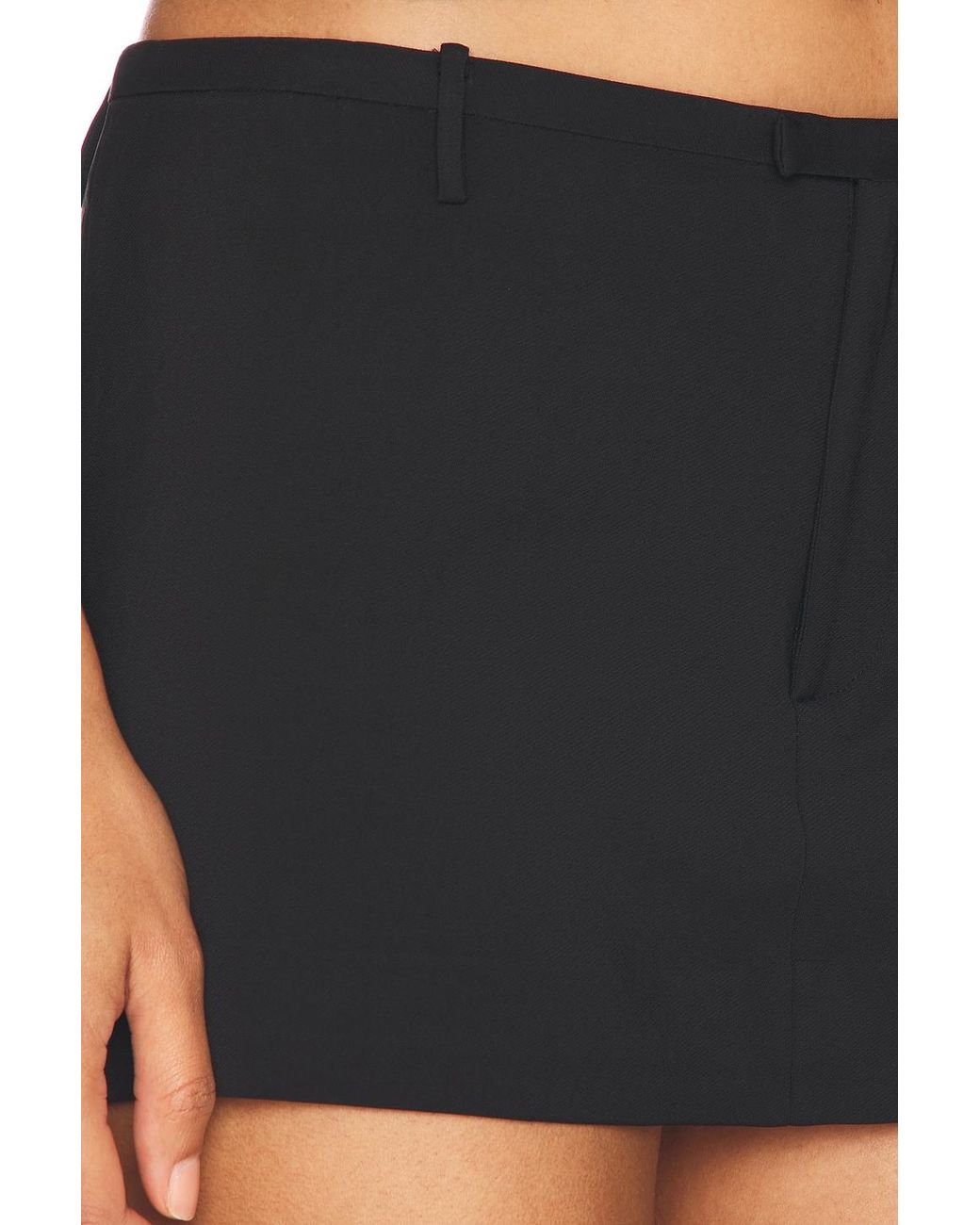 Ziah Black Mini Skort