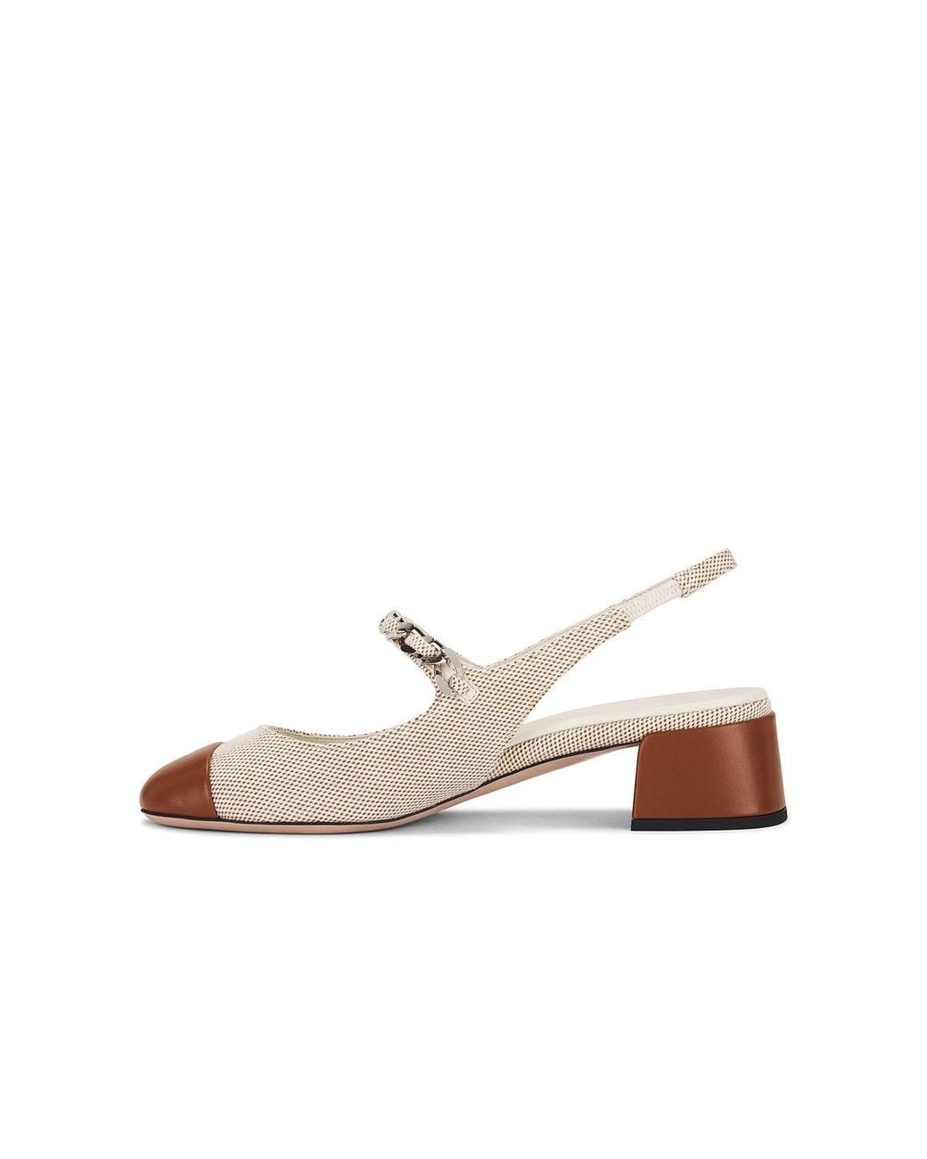 Miu Miu White Slingback Heel