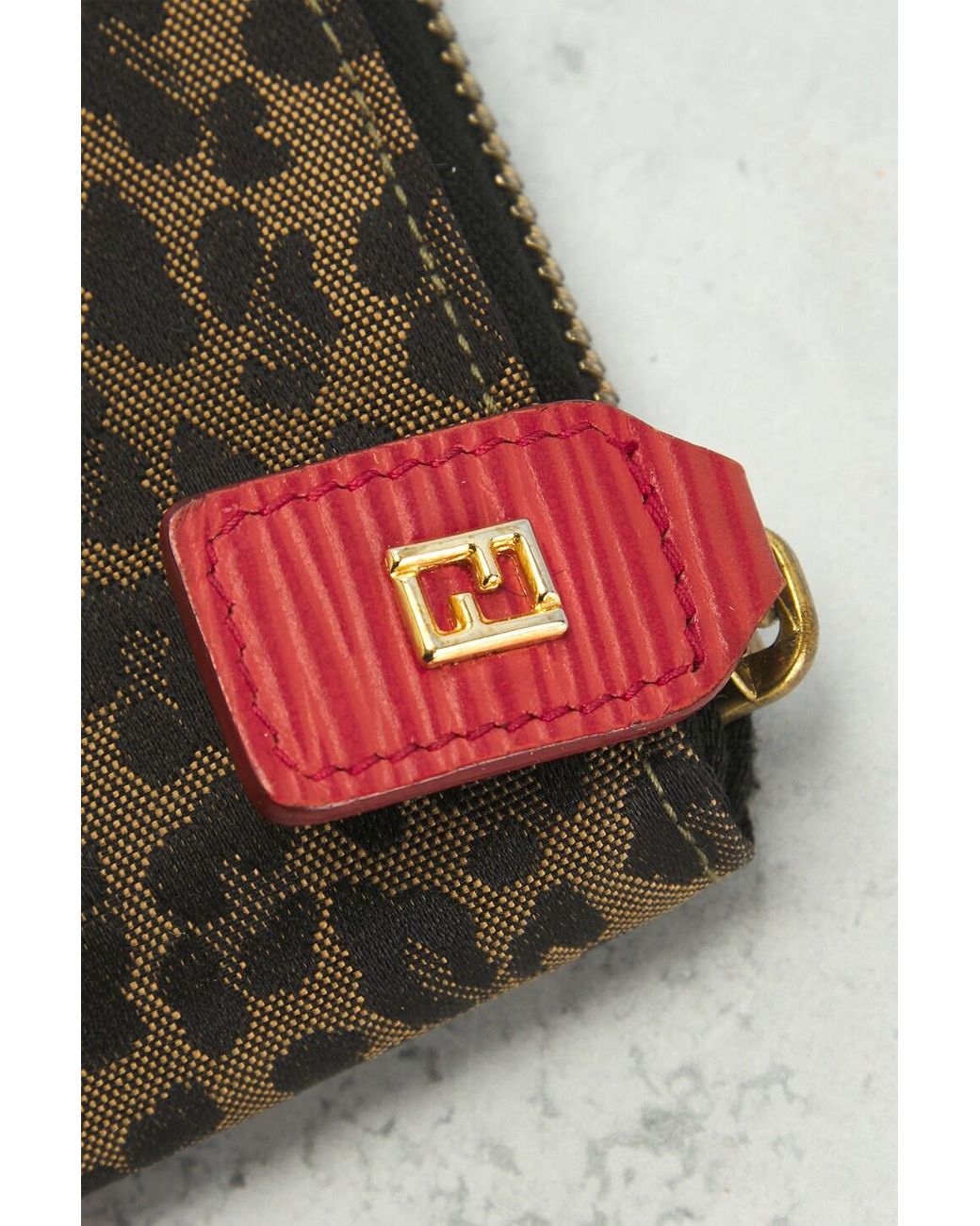 Fendi Red Cheetah Handbag
