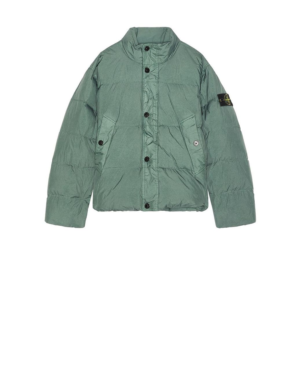 Stone Island Green Down Bomber for men