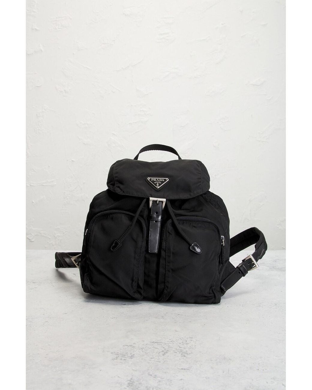 Prada Black Tessuto Backpack