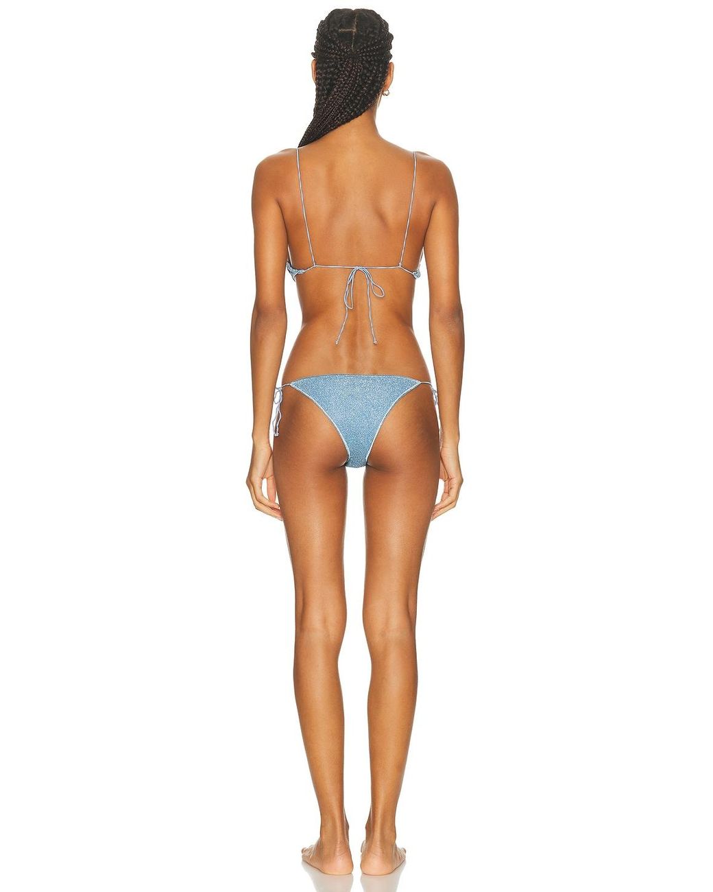 Oseree Orange Lumiere Shell Two Piece Bikini Set