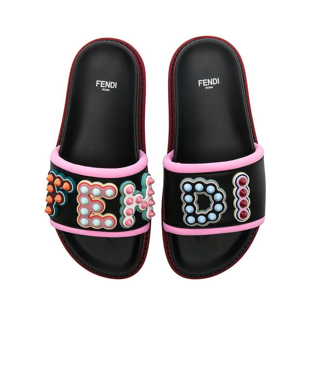 Fendi logo sales slides women s