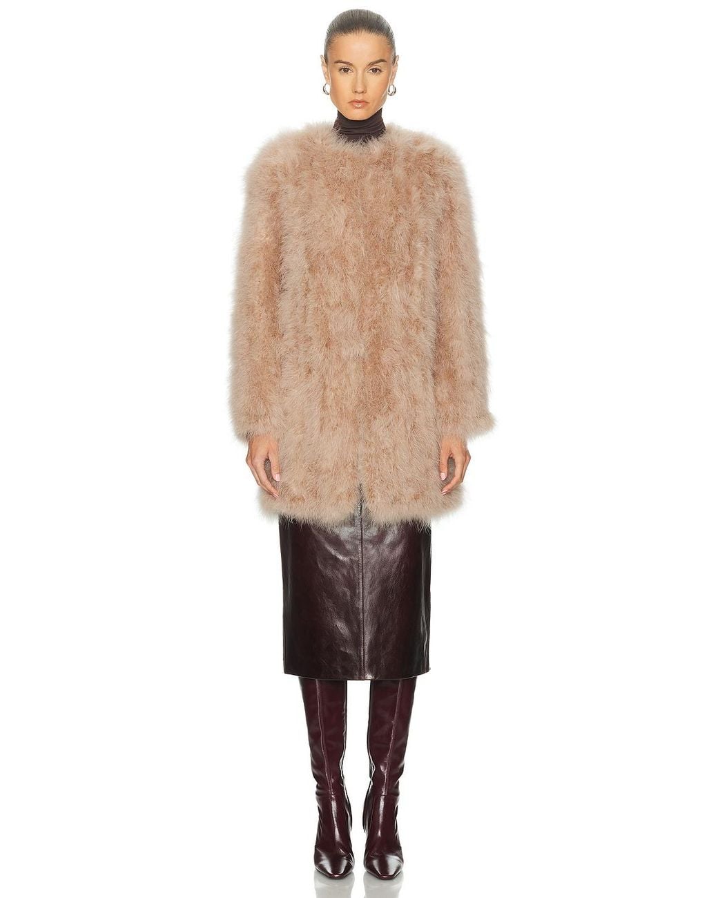 Yves Salomon Natural Feather Jacket