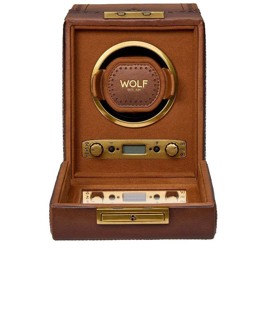 Wolf Brown Brogue Single Winder