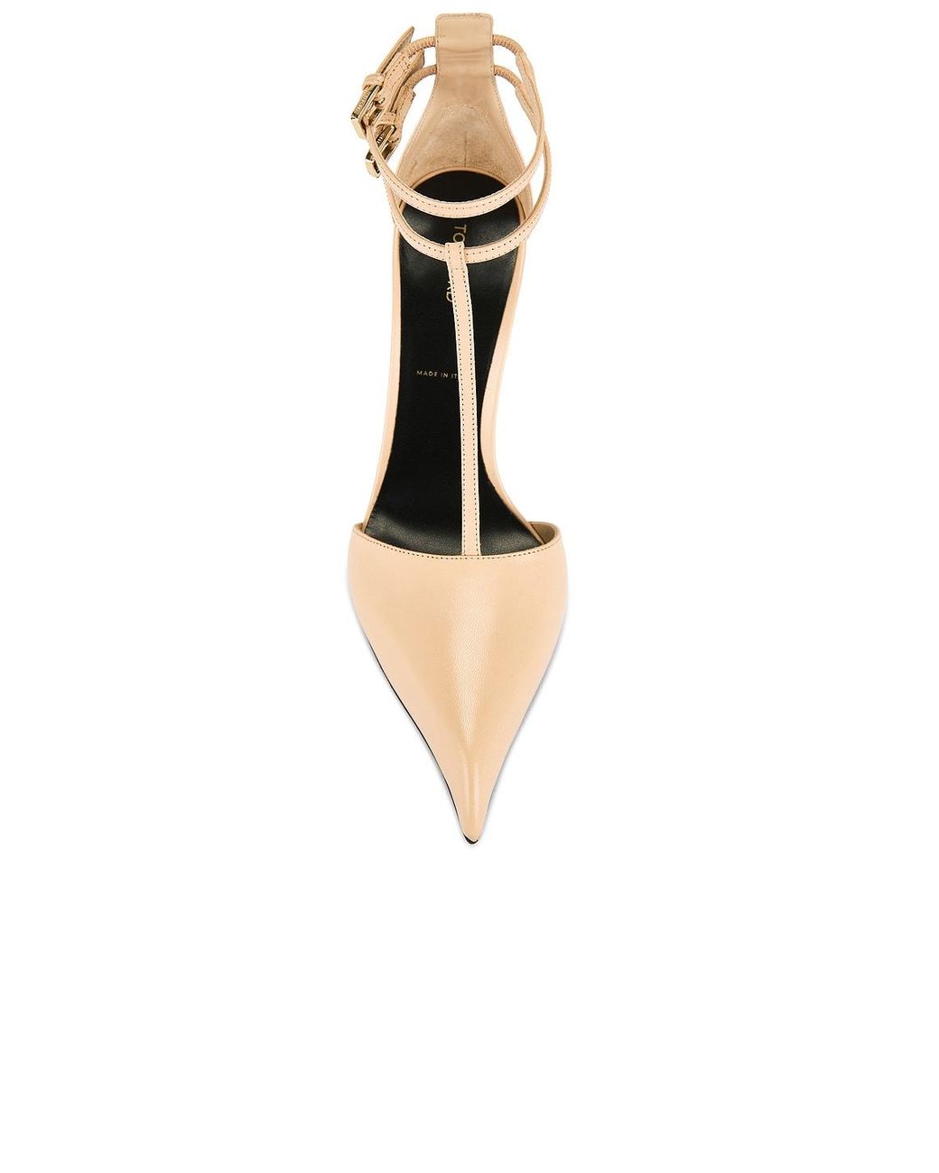 Tom Ford White Kid T Strap 105 Pump