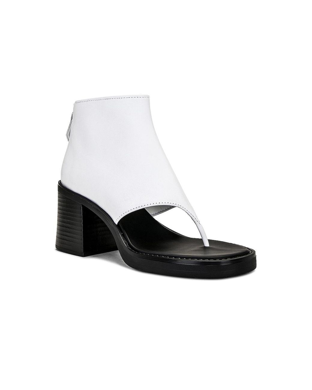 Miu Miu White Open Toe Ankle Boot