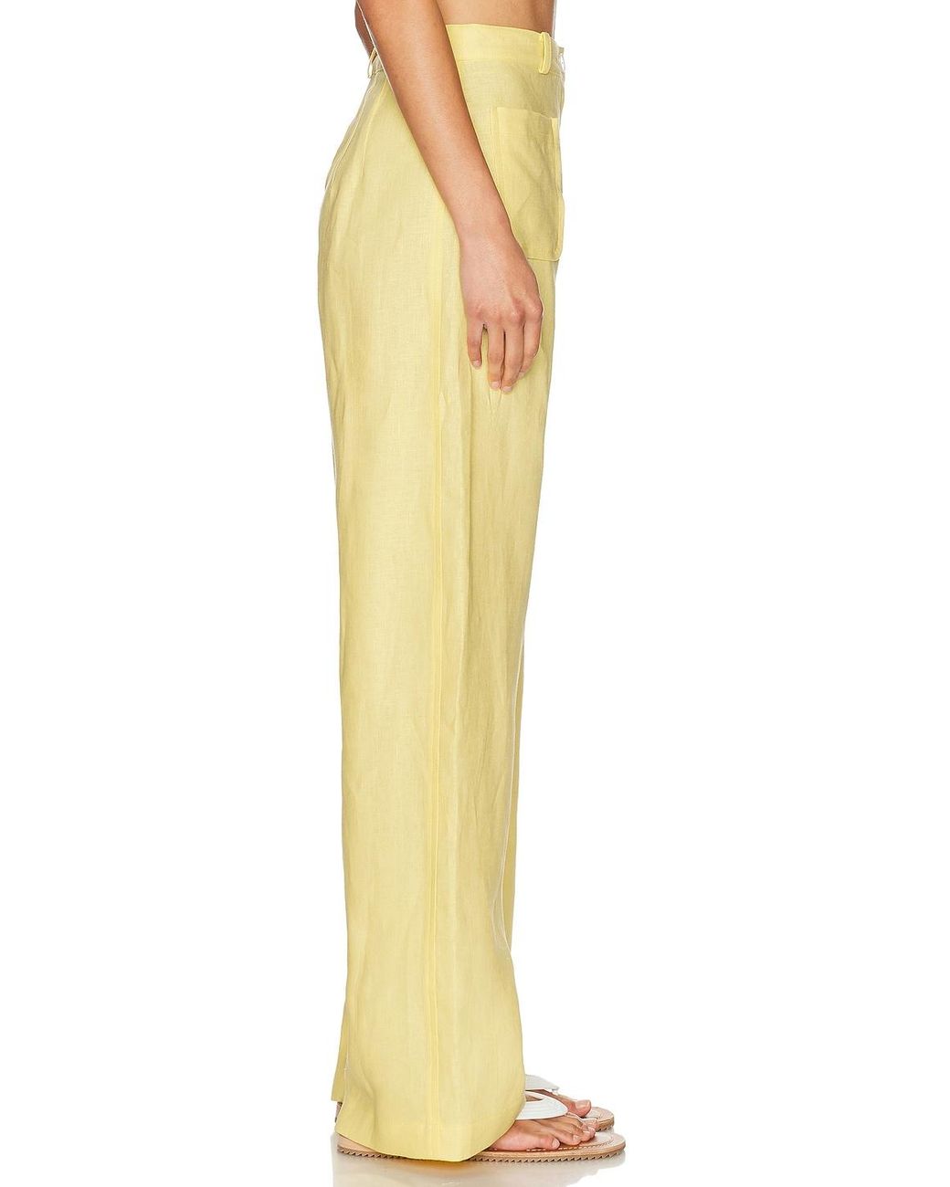 Matthew Bruch Yellow Barrel Button Pocket Pant
