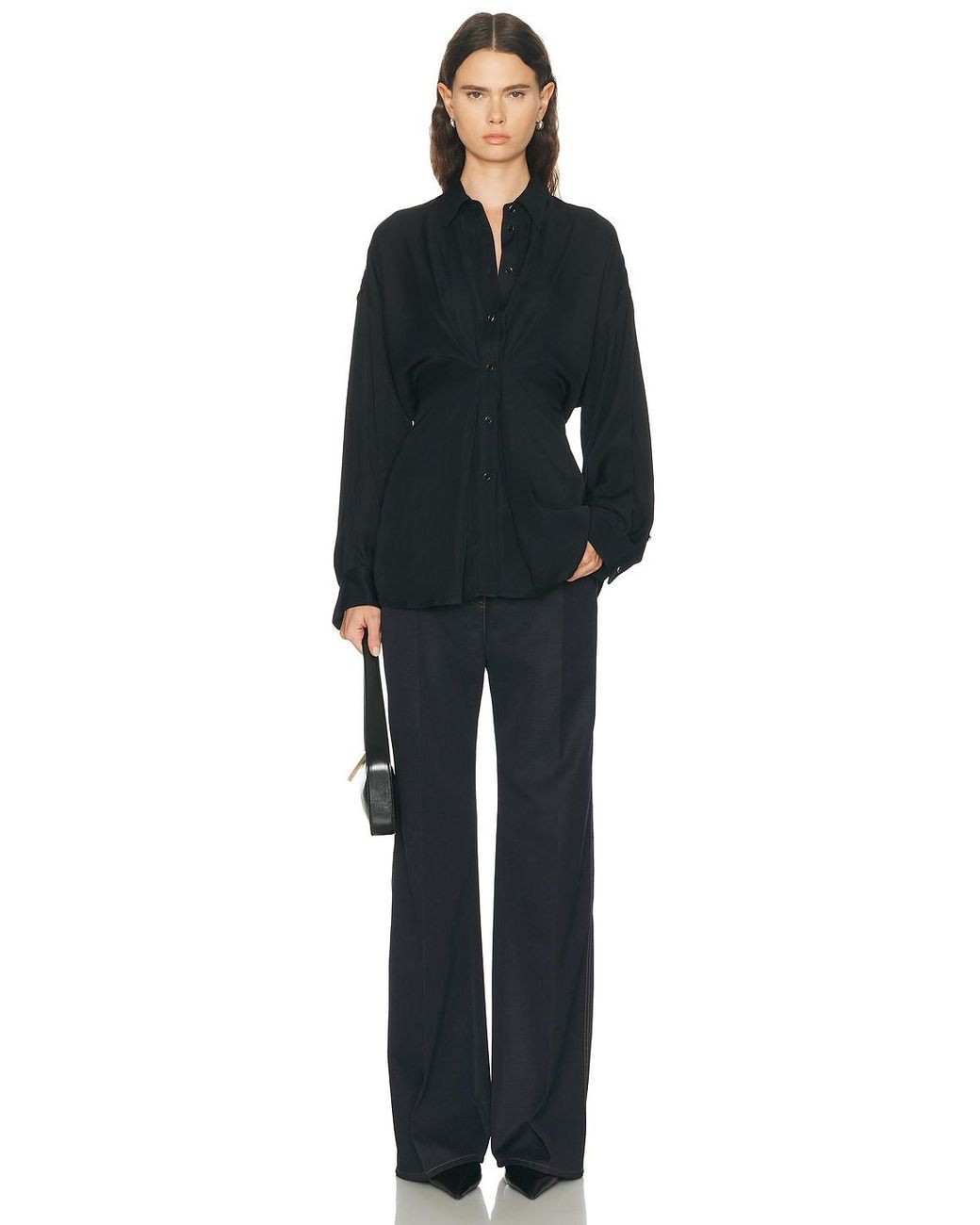 Helmut Lang Black Cinched Shirt