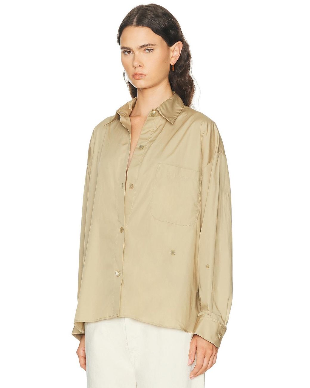Twp Natural Newest Earl Button Down Top