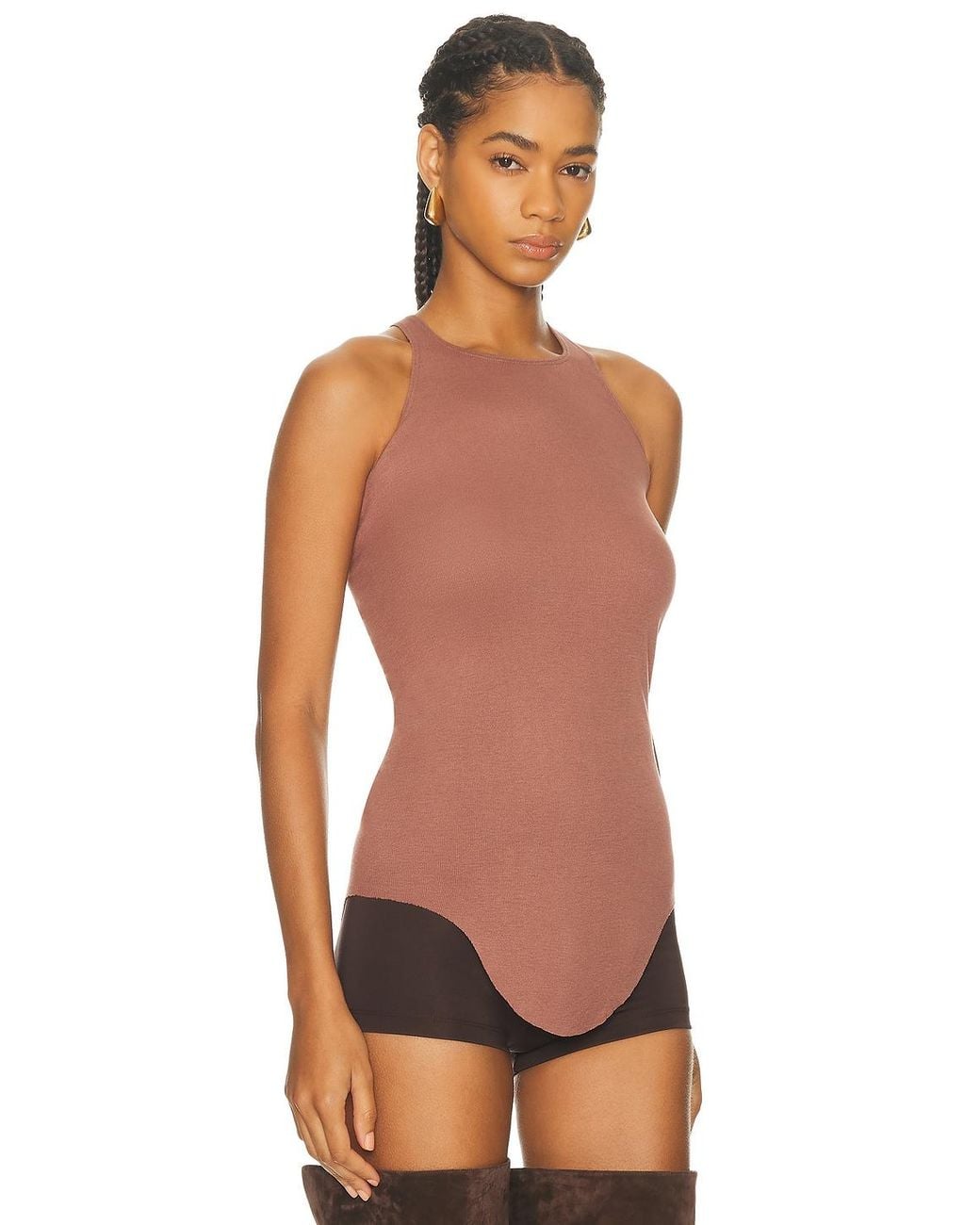 Rick Owens Purple Basic Tank Top