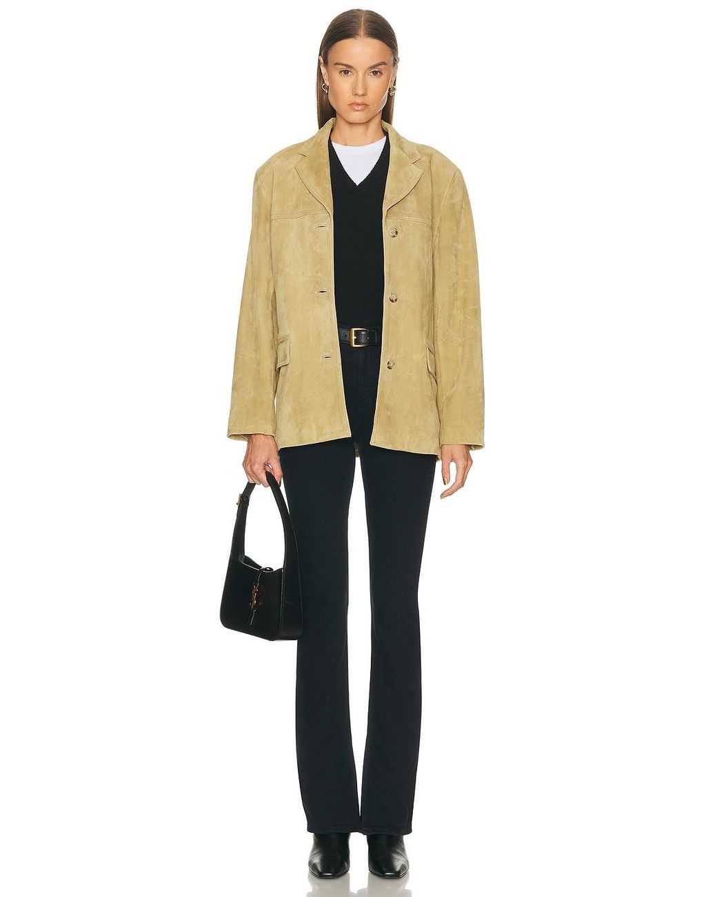 Agolde Black Ingram Split Skinny Jeans