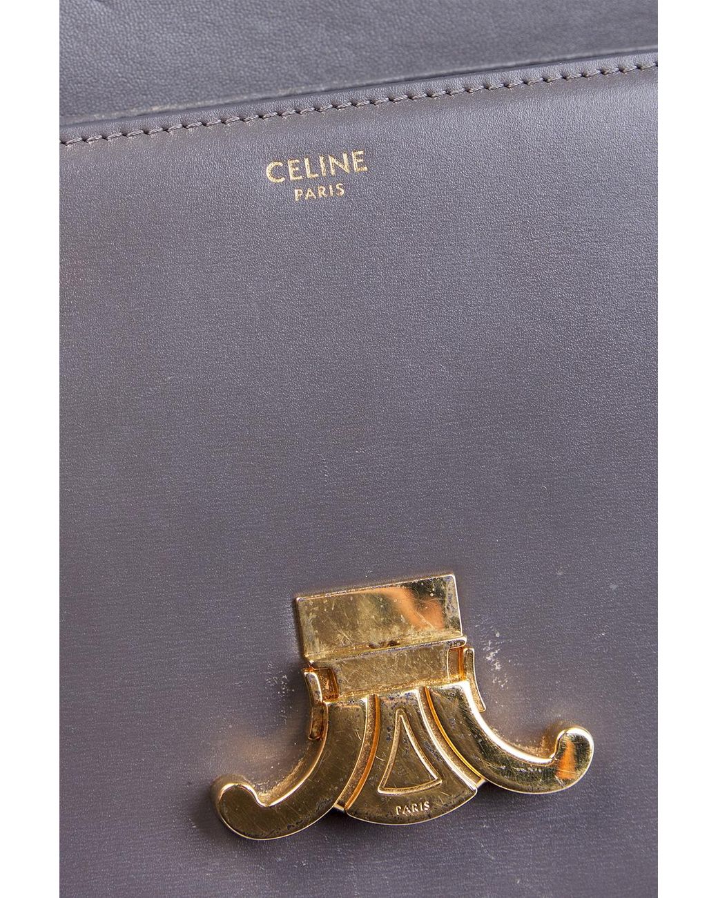 Céline Gray Triomphe Shoulder Bag