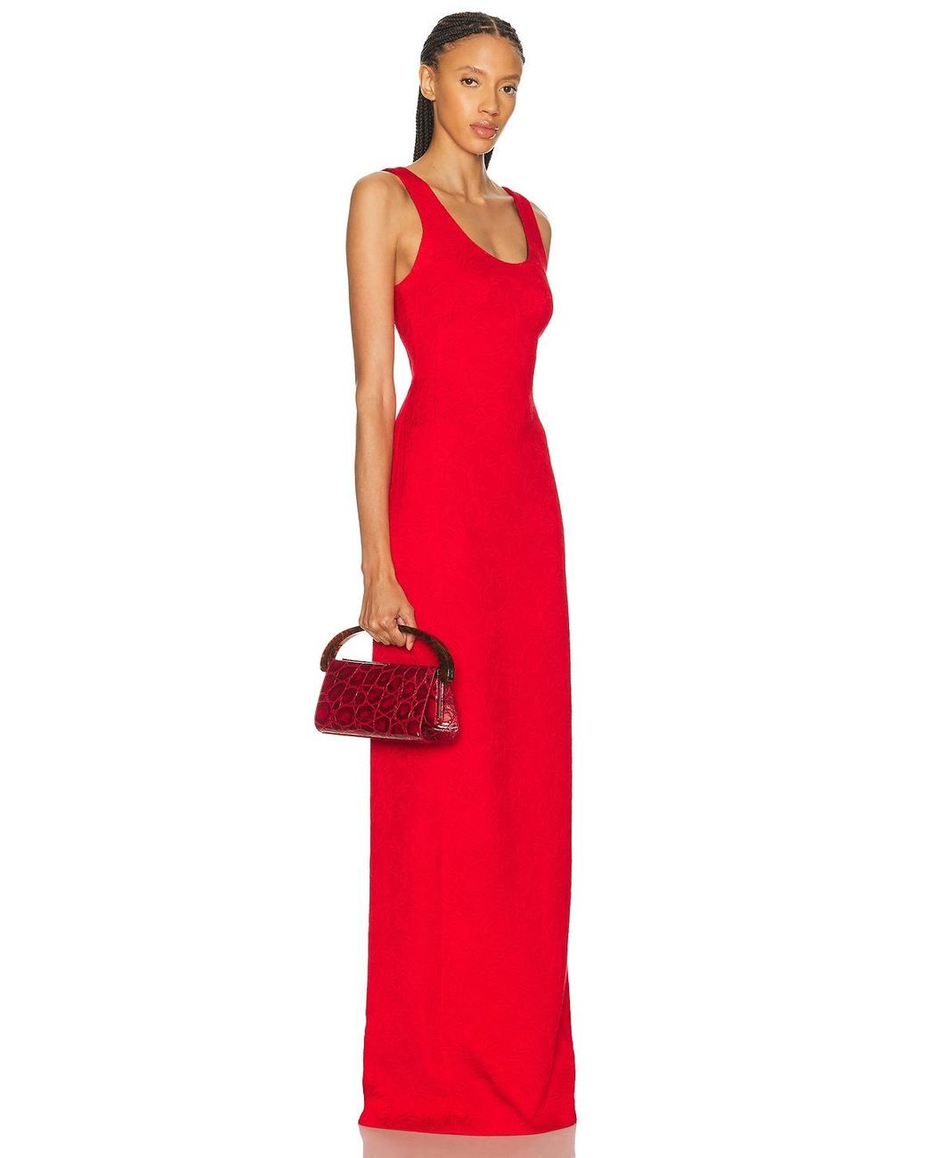 Dries Van Noten Red Crisp Bag