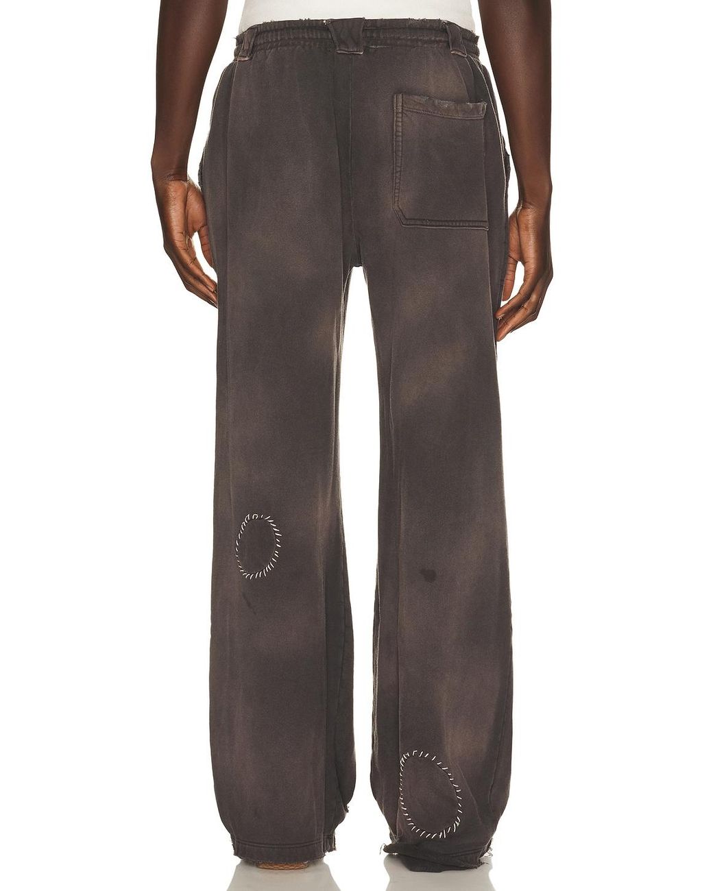 Strike Oil Gray Thrashed Sweatpants for men