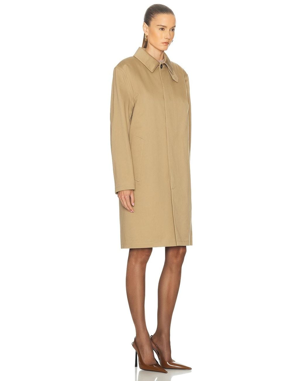 Saint Laurent Natural Manteau Jacket