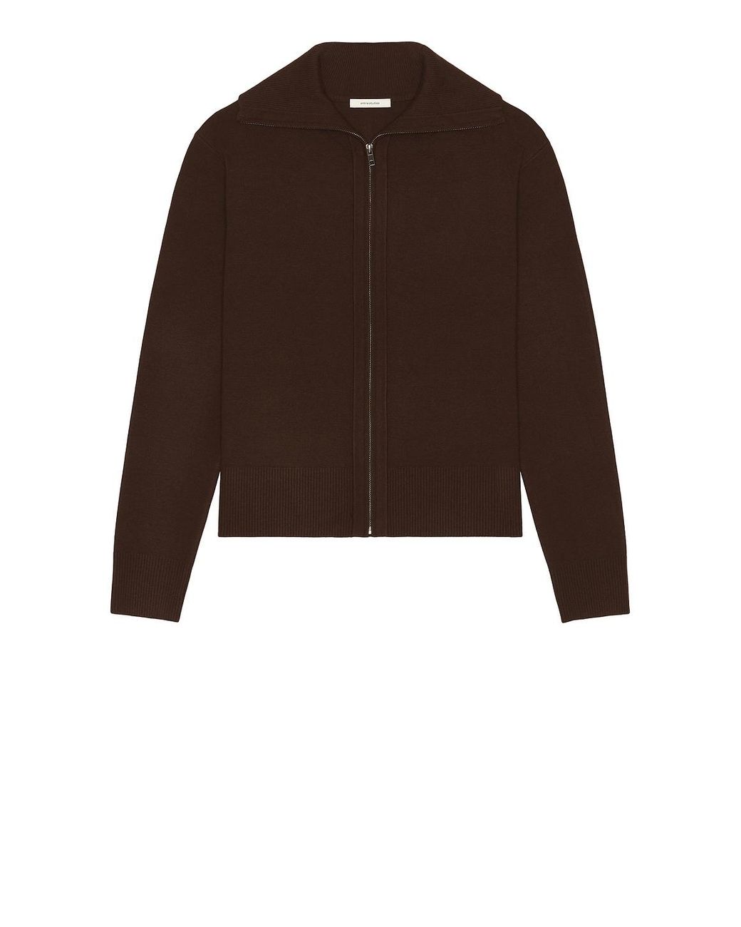 Entire studios Brown Knit Zip Up Jacket for men
